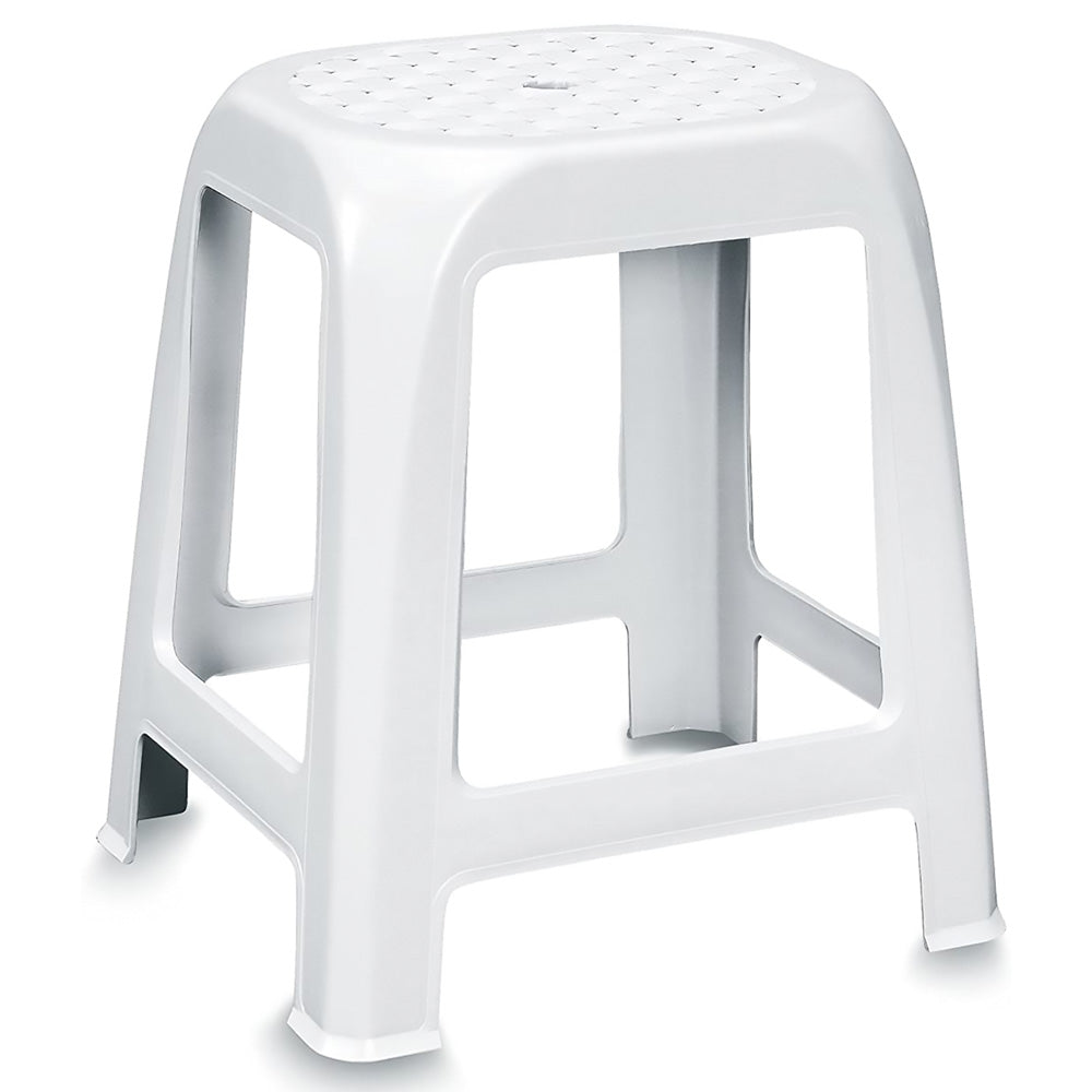 SGABELLO DA BAGNO 'ELFO' bianco-Bagno e accessori-Ecanshop