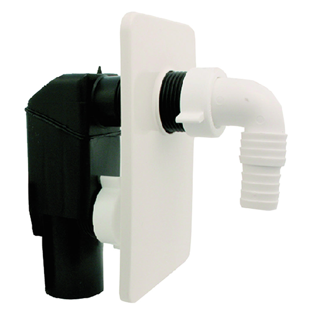 SIFONE AD INCASSO placca bianca - poliprop.vergine-Sistemi di scarico acqua e accessori-Ecanshop