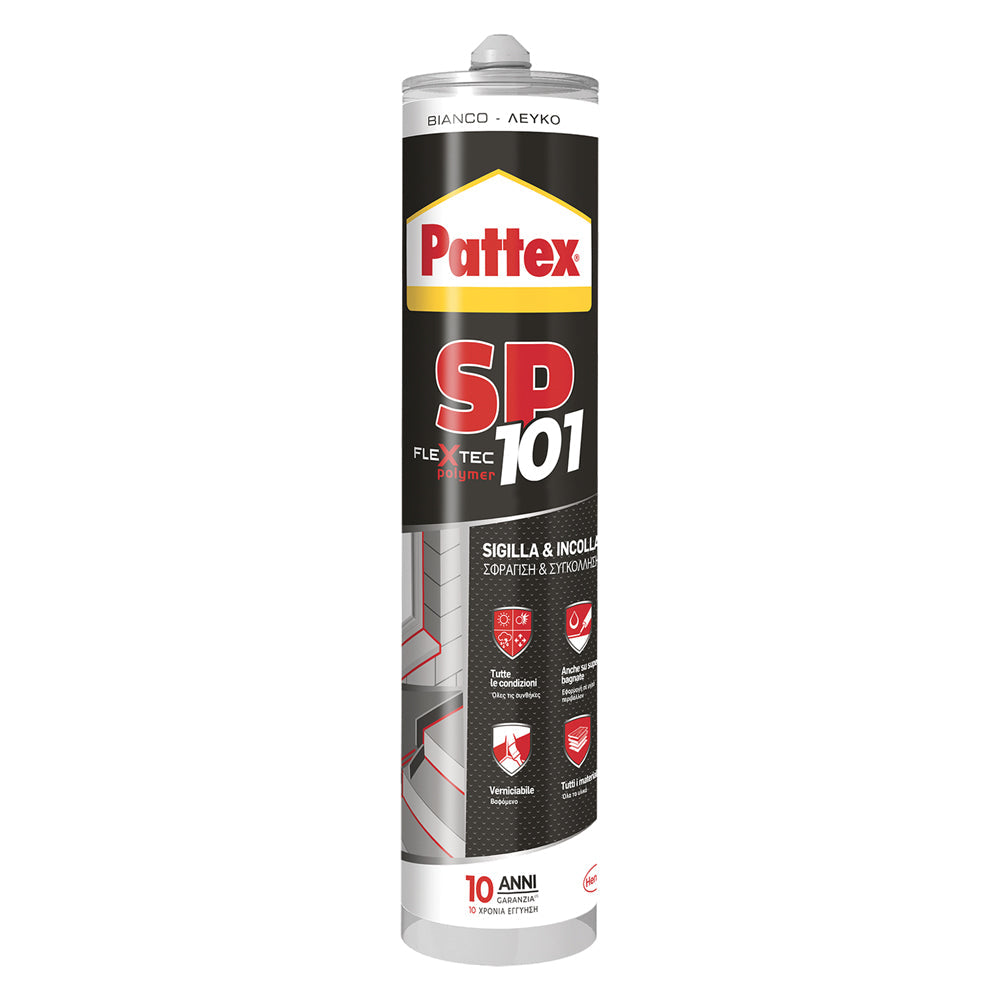 SIGILLANTE NEUTRO PER MULTIMATERIALI 'PATTEX SP101 grigio-Siliconi e schiume-Ecanshop