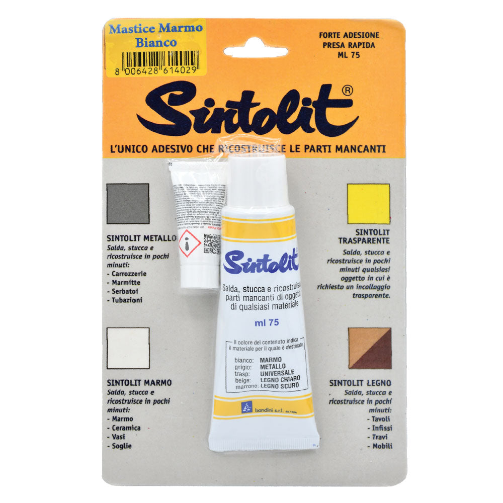 'SINTOLIT' MARMO E CERAMICA 'FAI DA TE' ml 60 - bianco-Stucchi-Ecanshop