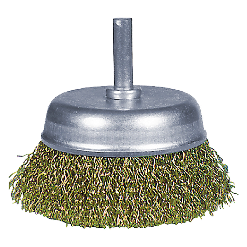 SPAZZOLA A TAZZA PER TRAPANO ø mm 50 - blister-Spazzole a fili d'acciaio-Ecanshop