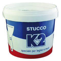 STUCCO IN PASTA COLORATO 'K2' Kg 0,5 Noce scuro-Stucchi-Ecanshop