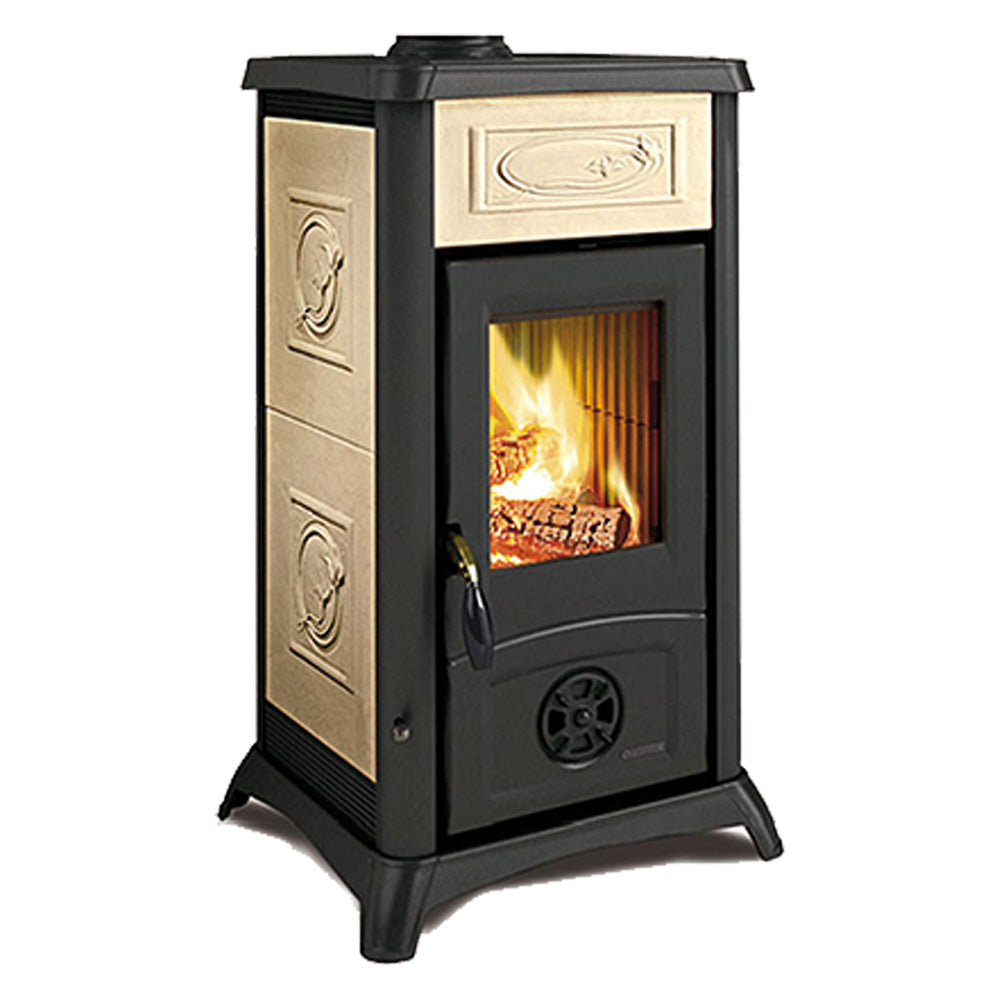 STUFA A LEGNA 'GEMMA' Colore liberty panna-Stufe e cucine-Ecanshop