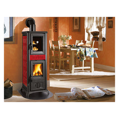 STUFA A LEGNA 'GEMMA FORNO' Colore pietra naturale-Stufe e cucine-Ecanshop