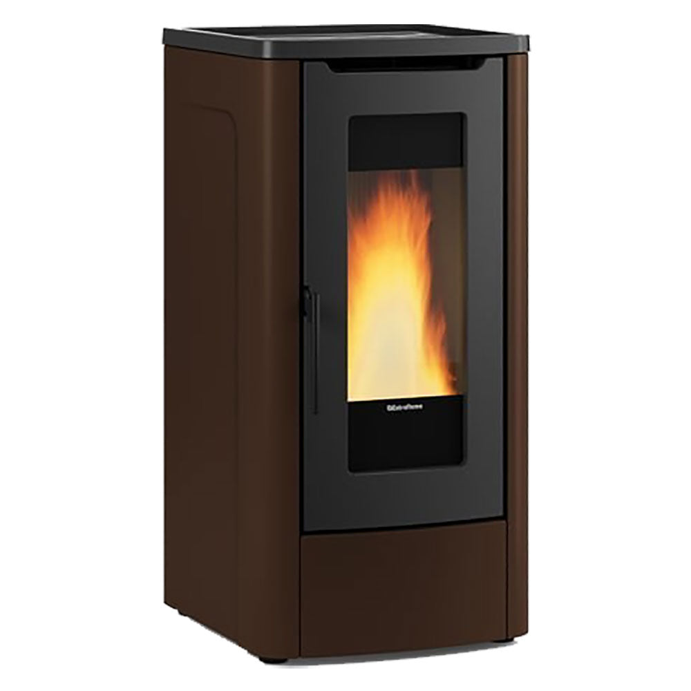 STUFA A PELLET 'DAHIANA VFS' Colore bordeaux-Stufe e cucine-Ecanshop