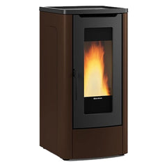 STUFA A PELLET 'DAHIANA VFS' Colore bordeaux-Stufe e cucine-Ecanshop