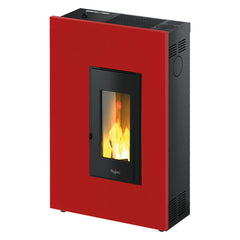 STUFA A PELLET 'MADISON 5' Colore rosso-Stufe e cucine-Ecanshop