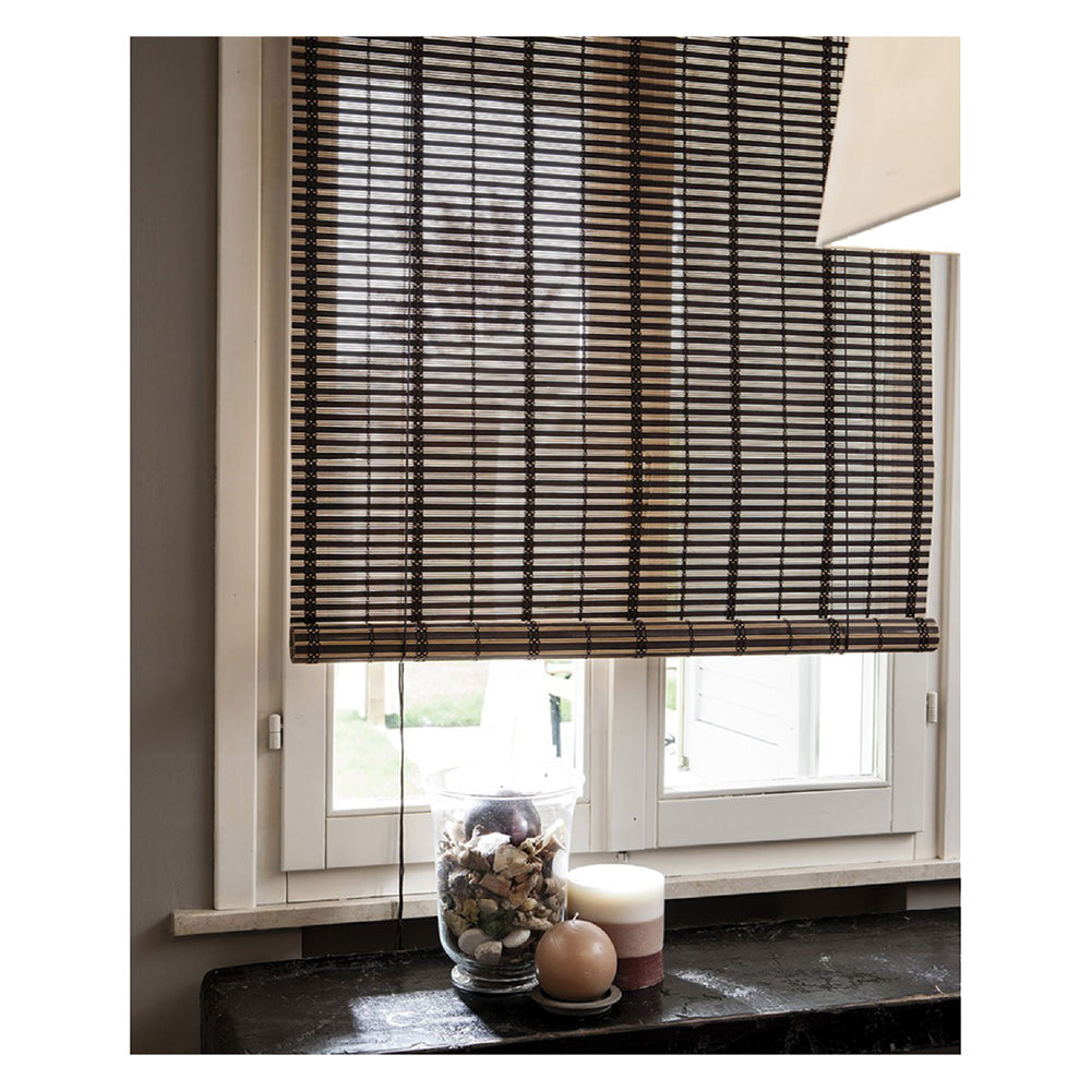 TAPPARELLA IN LISTELLI DI BAMBU' cm 120 x 250 - marrone chiaro-Frangivista, delimitazioni, allestimenti-Ecanshop
