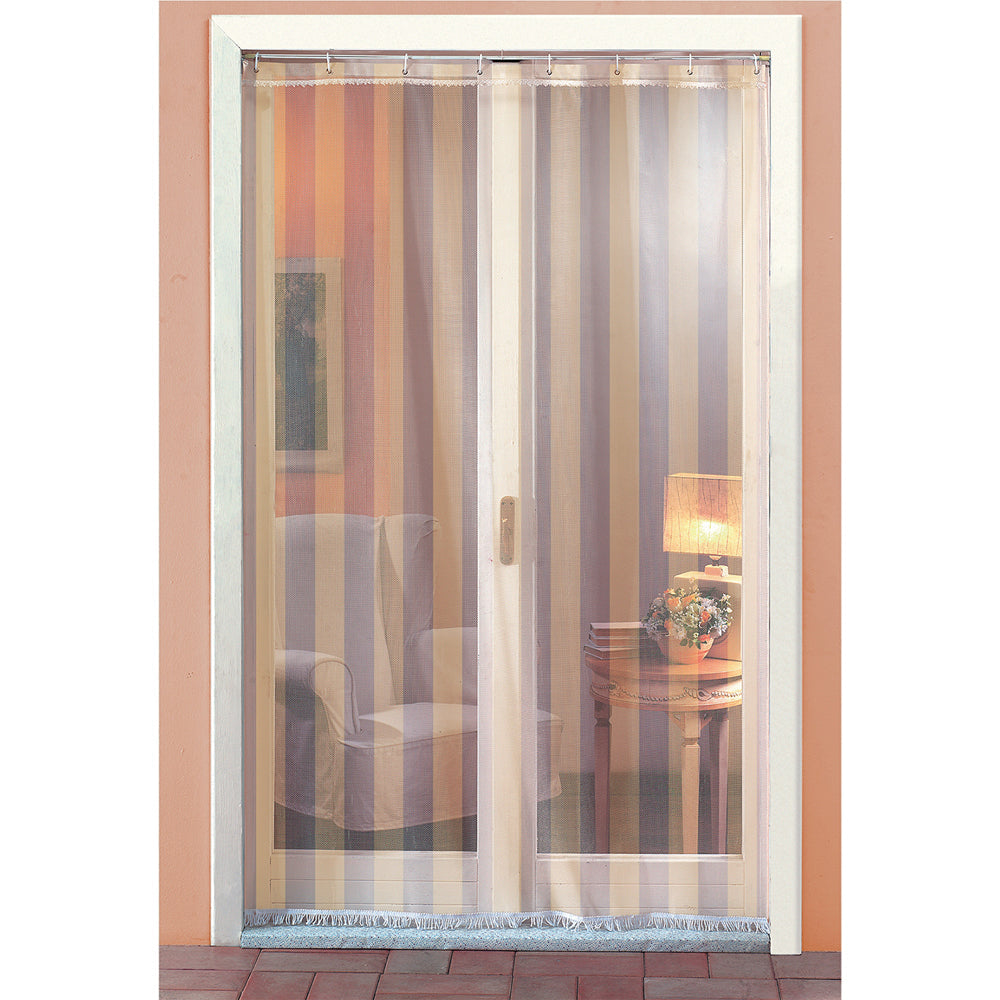 TENDA ZANZARIERA CON GANCI ED ANELLI 'LIVING' beige-Tende e zanzariere-Ecanshop