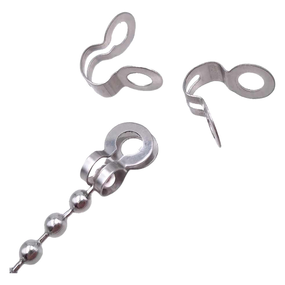 TERMINALE 'EASY' PER CATENA Ø 3,6 mm / cf.25 pezzi - nichelato-Catene e accessori-Ecanshop