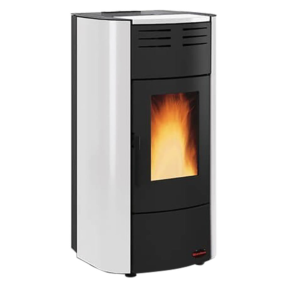 TERMOSTUFA A PELLET 'RAFFAELLA IDRO H15' Colore bianco-Stufe e cucine-Ecanshop