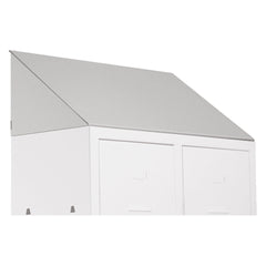 TETTO INCLINATO cm 50 x 50 x h.20 - per pratiko/sporco/pulito-Armadi,scaffali e accessori-Ecanshop