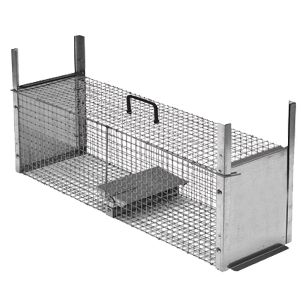 TRAPPOLA PER PREDATORI DOPPIA ENTRATA cm 82 x 24 x h 26 magl. 1,9 x 1,9-Trappole e topicidi-Ecanshop