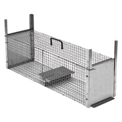 TRAPPOLA PER PREDATORI DOPPIA ENTRATA cm 82 x 24 x h 26 magl. 1,9 x 1,9-Trappole e topicidi-Ecanshop
