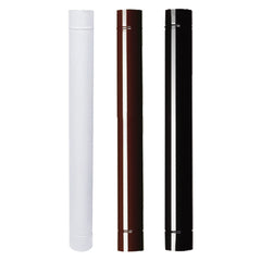 TUBO SMALTATO PER STUFE cm 100 ø 10 bianco-Fumisteria smaltata e accessori-Ecanshop