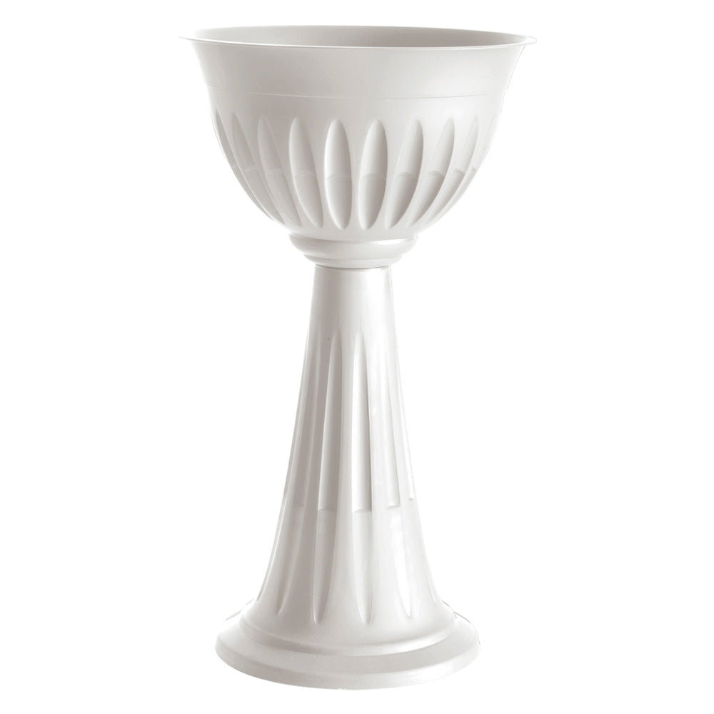 VASO PVC A COLONNA Ø cm 43 x h.74,5 lt.20 - grigio-Arredo giardino e terrazzi-Ecanshop