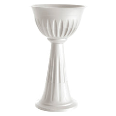 VASO PVC A COLONNA Ø cm 43 x h.74,5 lt.20 - grigio-Arredo giardino e terrazzi-Ecanshop