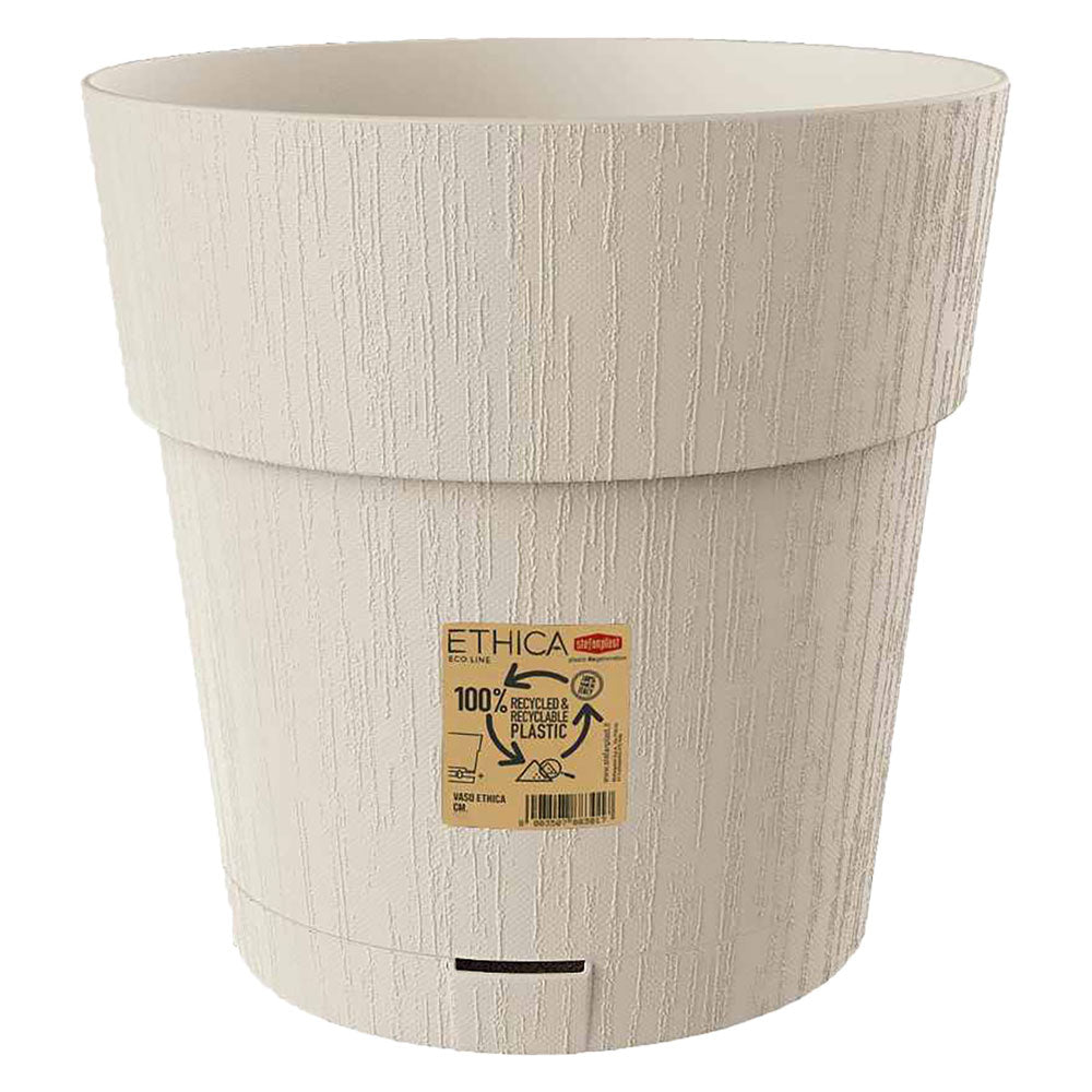 VASO TONDO 'ETHICA' ø 25 x h.25 - gesso-Arredo giardino e terrazzi-Ecanshop