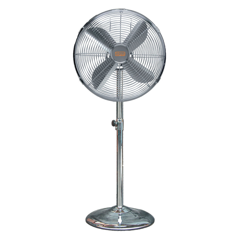 VENTILATORE DA PAVIMENTO 'CHROME' 50 W - Ø 40 cm / altezza massima 130 cm-Ventilatori-Ecanshop