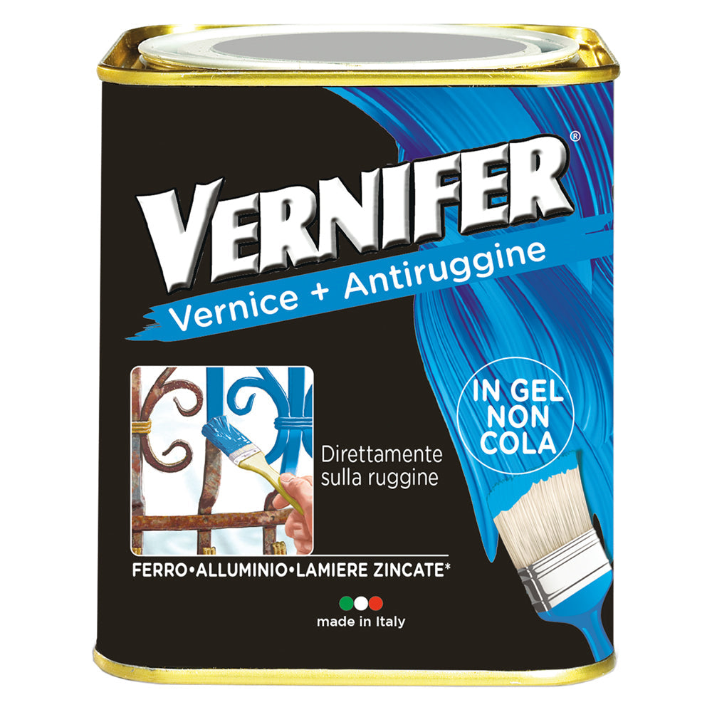 VERNICE ANTIRUGGINE 'VERNIFER' Ml. 750 - alluminio (4897)-Smalti e altre vernici-Ecanshop