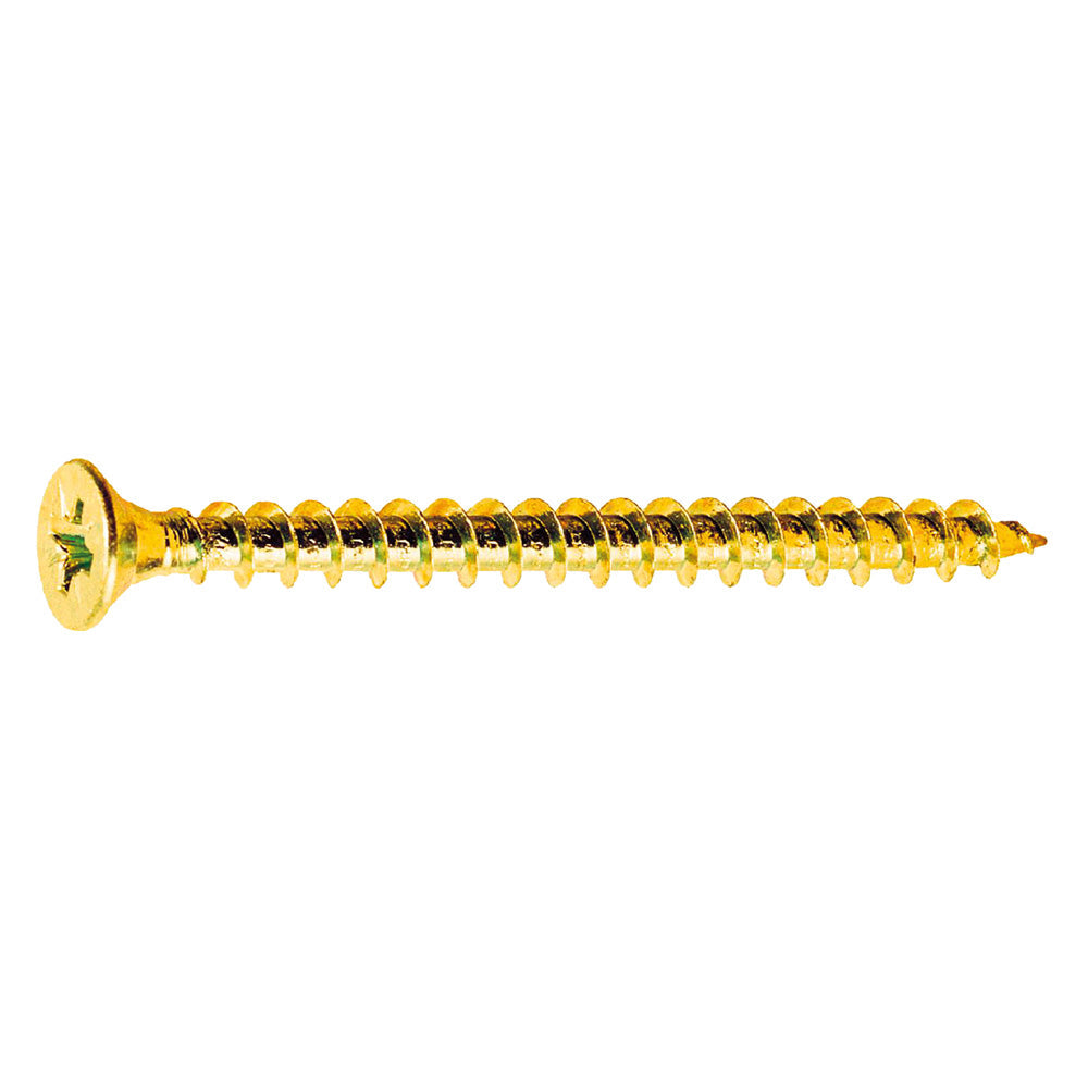 VITE PER LEGNO T.S.P. OTTONATA TSP mm 6,0 x 100 (totalmente filettata)-Viti per legno-Ecanshop