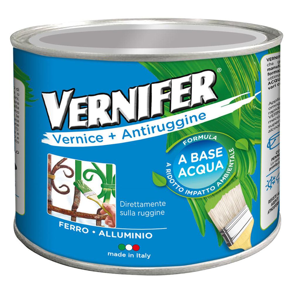 VERNICE ANTIRUGGINE BASE ACQUA 'VERNIFER' Ml. 500 - grigio perla brill.(4608)-Ecanshop